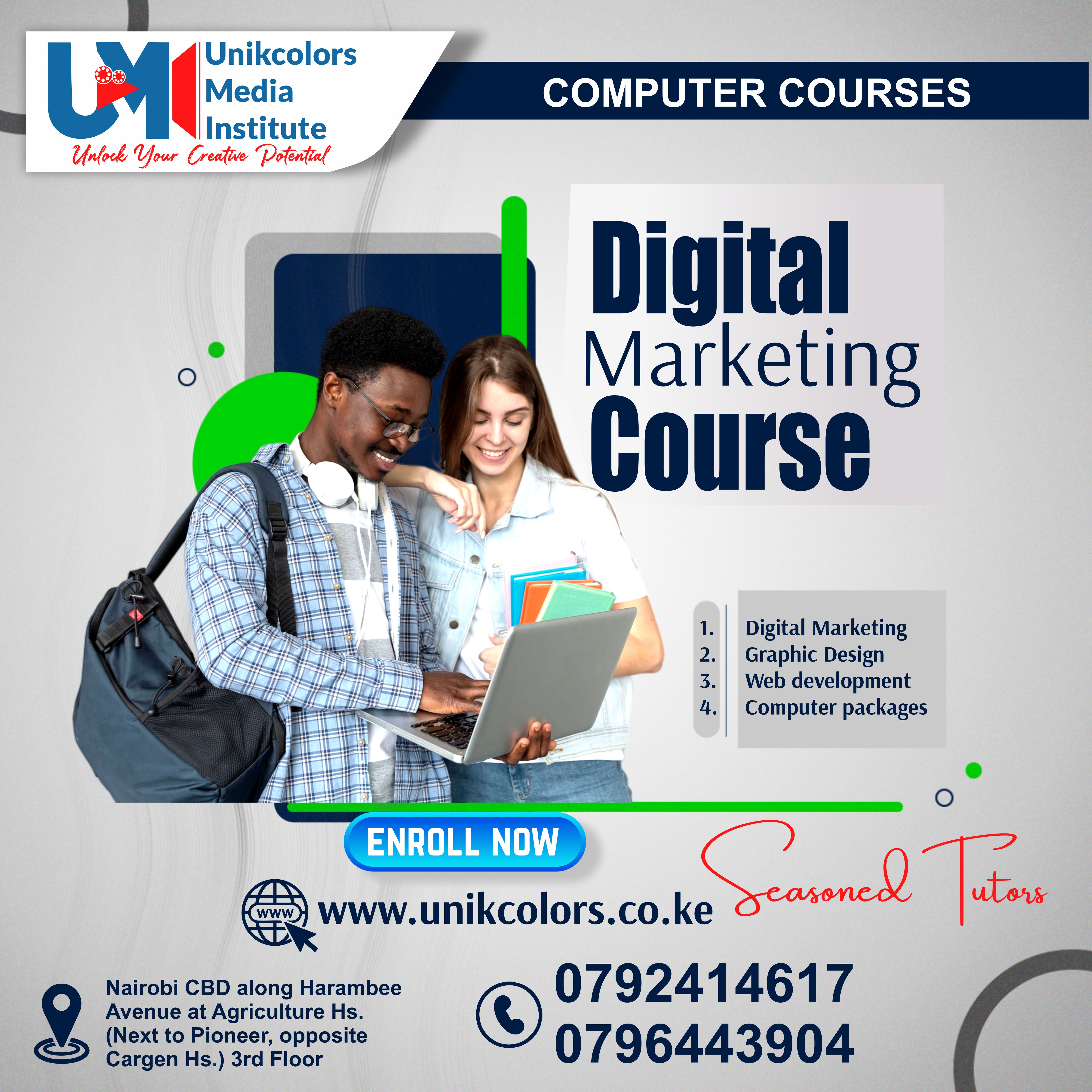 COMPUTER COURSES - DIGITAL MARKETING | GRAPHIC DESIGN | WEB DEVELOPMENT | COMPUTER PACKAGES COURSE